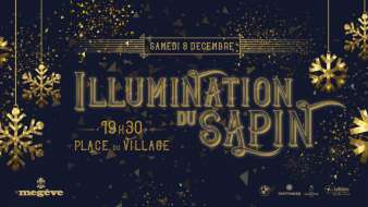 affiche illumination du sapin